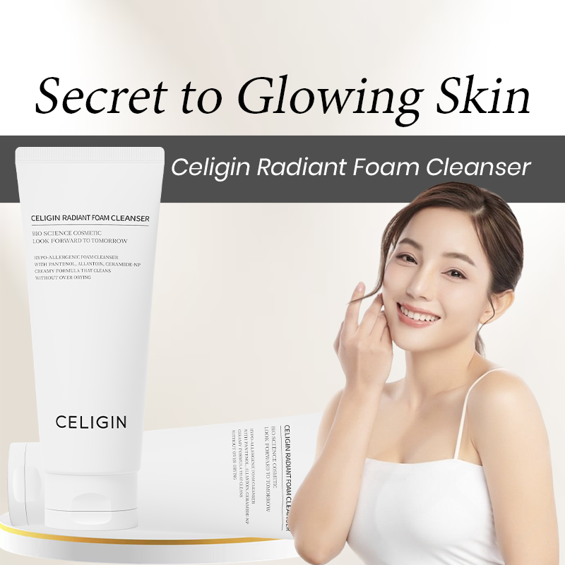 Secret to Glowing Skin: Celigin Radiant Foam Cleanser